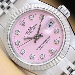 Sale! Rolex Pink 18k Ladies Watch! Mint!
